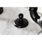 Kingston Brass Bridge Bathroom Faucet with Brass PopUp, Matte Black KS7990TAL - alternate 2